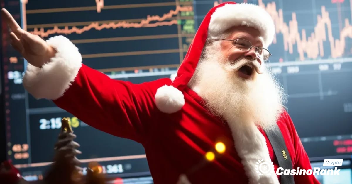 Потенциальный рост цен на биткойны во время митинга Санта-Клауса